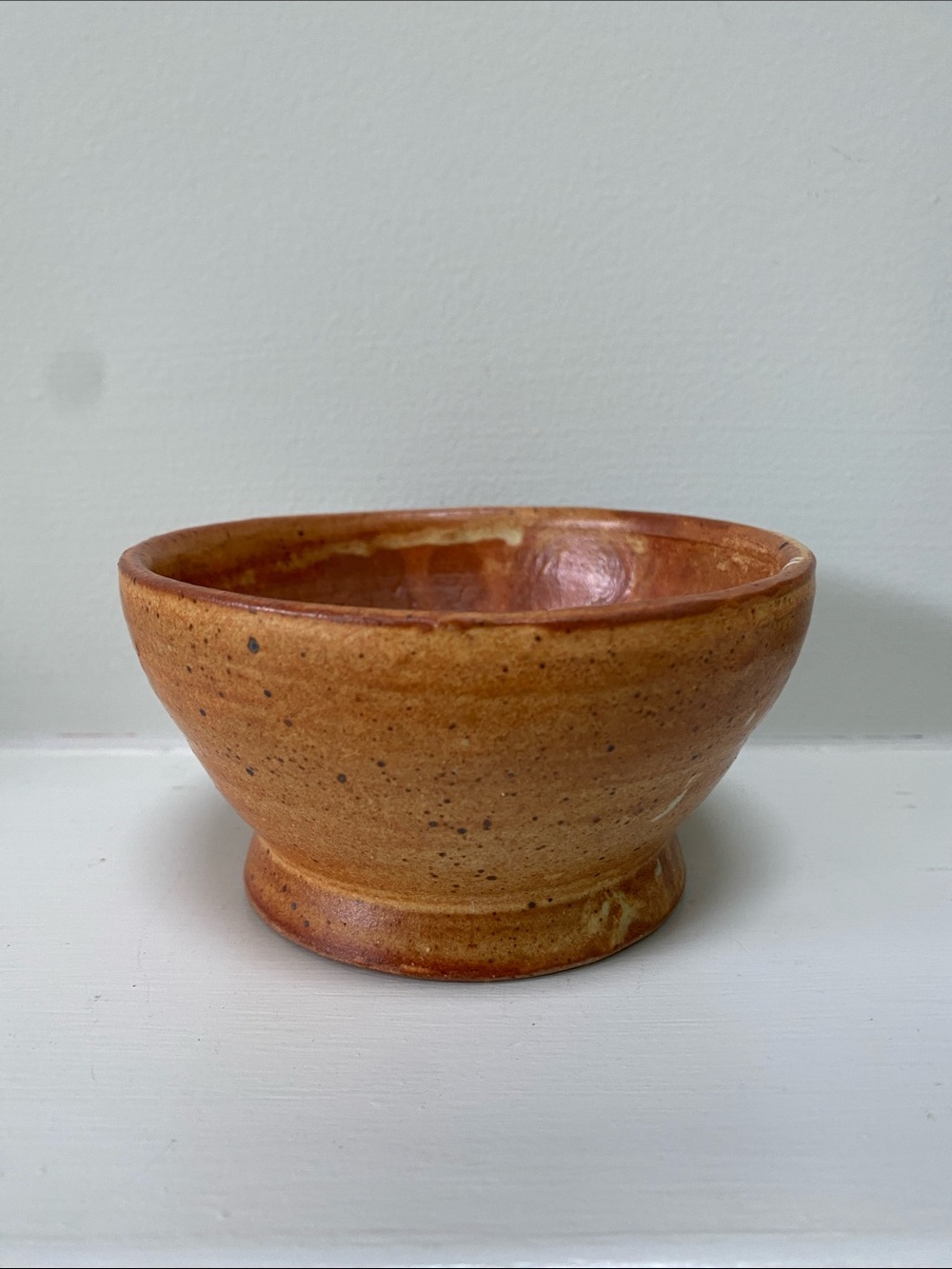 Handcrafted Ceramic Serving Bowl - Brown